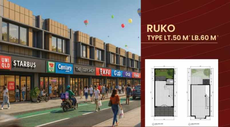 ruko almeria 2 lantai metland cibitung bekasi