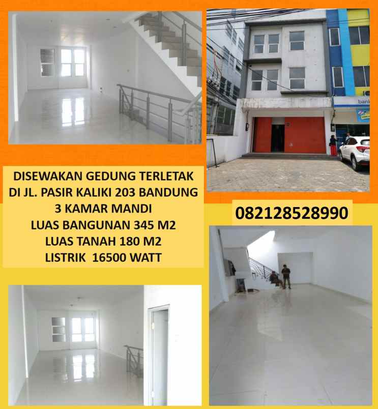 ruko gudang kantor jalan pasirkaliki