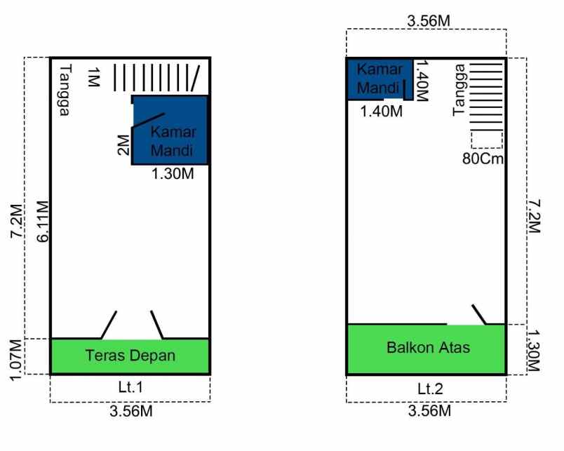 ruko strategis 2 lantai di cilodong depok
