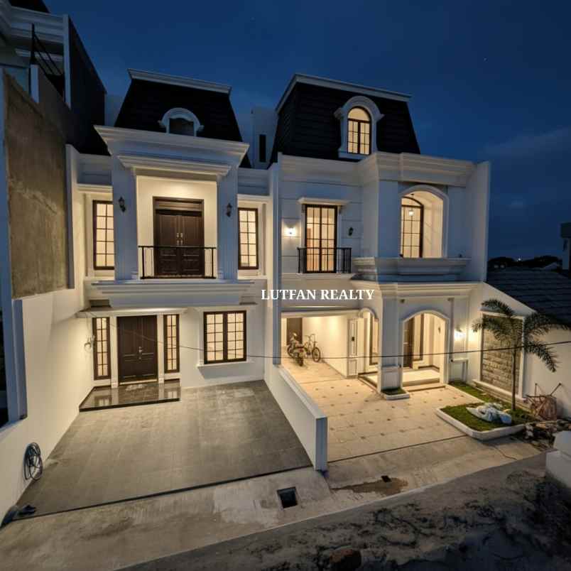 rumah american classic dalam cluster dekat taman kota