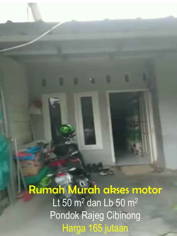 rumah baru dekat stasiun pondok rajeg akses motor