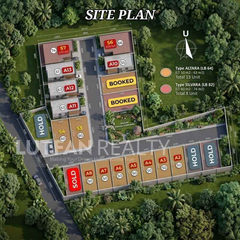 rumah cluster modern industrial dekat toll gate limo