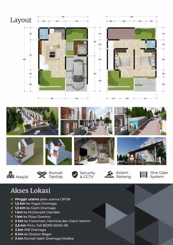 rumah jl raya cifor bubulak kec