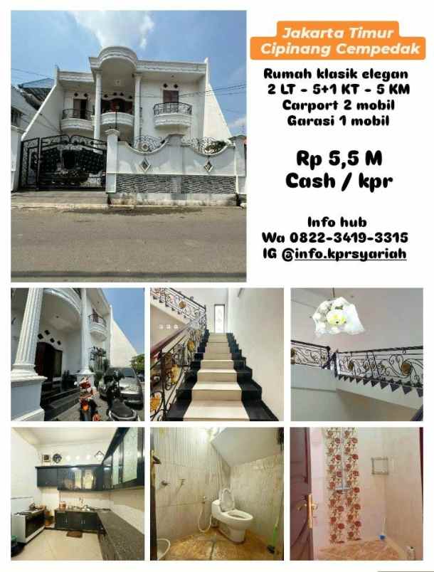 rumah klasik elegan di cipinang cempedak jakarta timur
