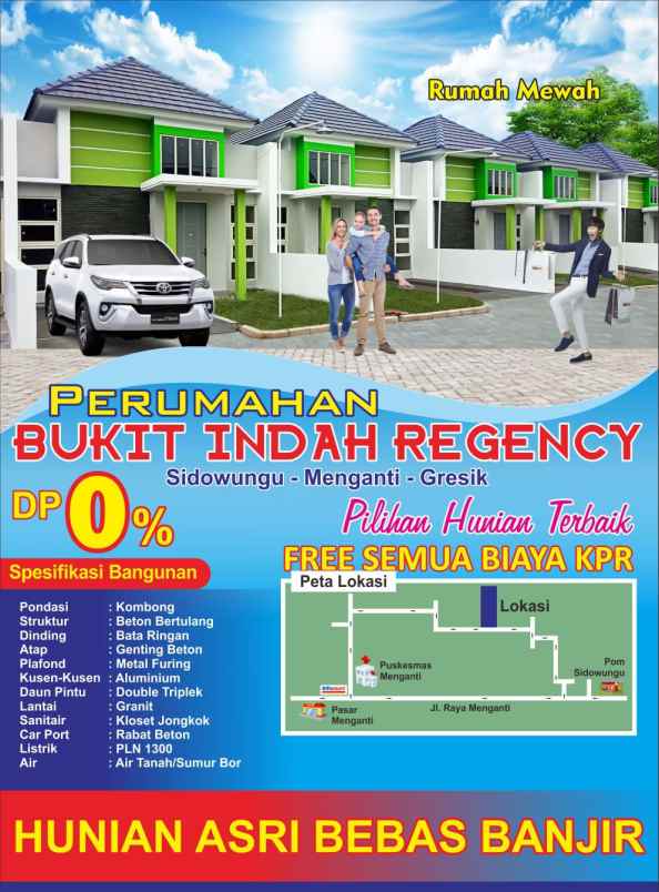 rumah murah dp 0 menganti