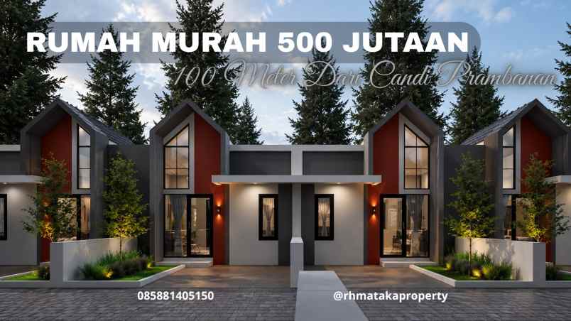 rumah murah modern bisa kpr di dekat candi prambanan