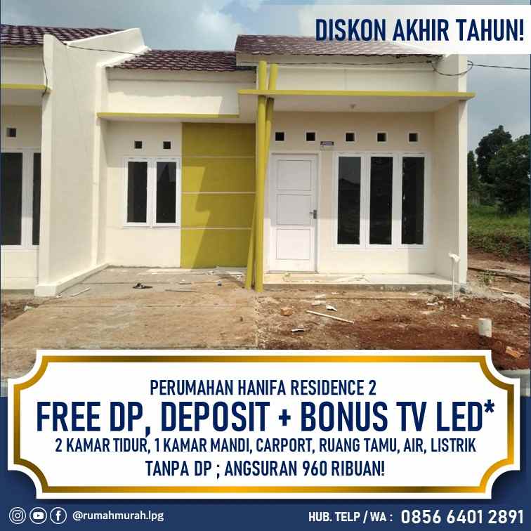 rumah murah subsidi bonus tv dan free deposit