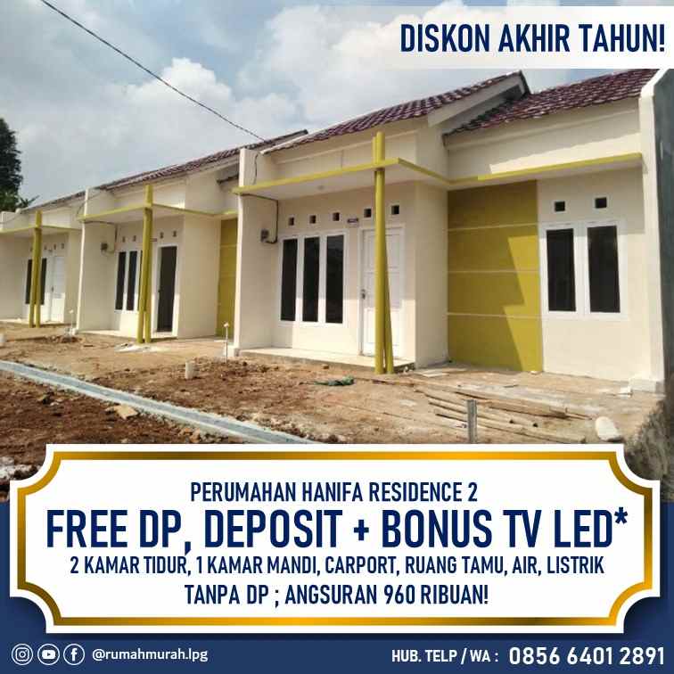 rumah murah subsidi bonus tv dan free deposit