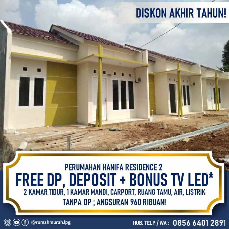 rumah murah subsidi bonus tv dan free deposit