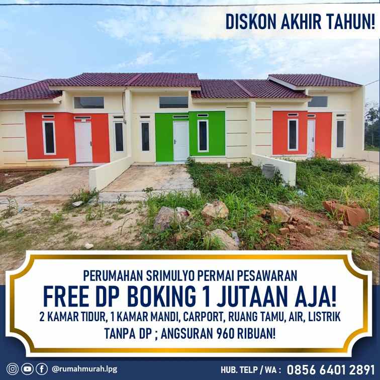 rumah subsidi belakang diniyah putri ramai penduduk