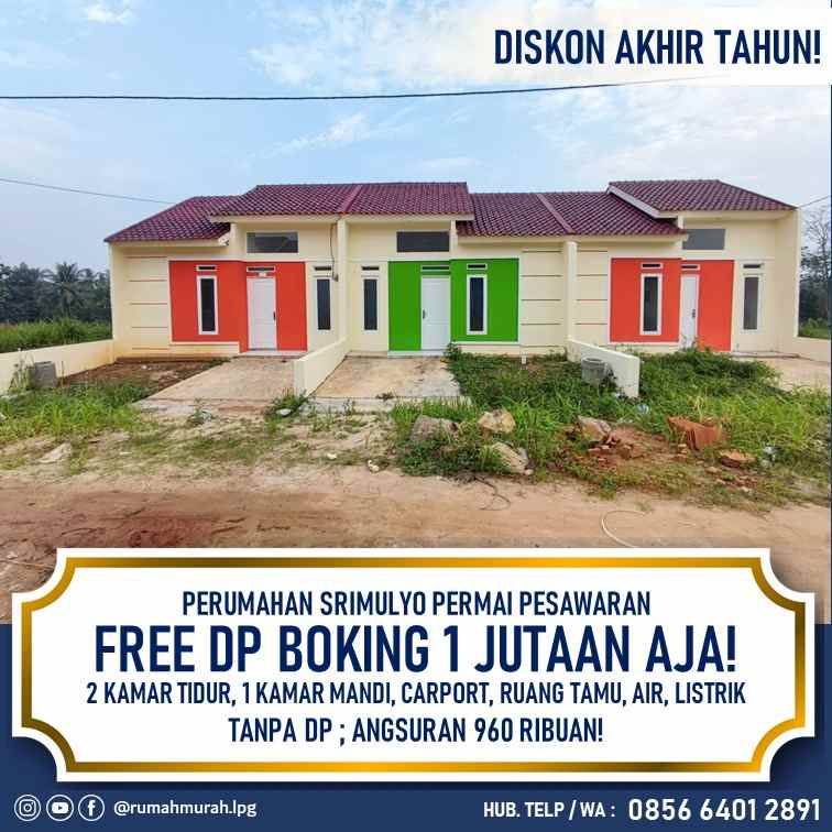 rumah subsidi belakang diniyah putri ramai penduduk