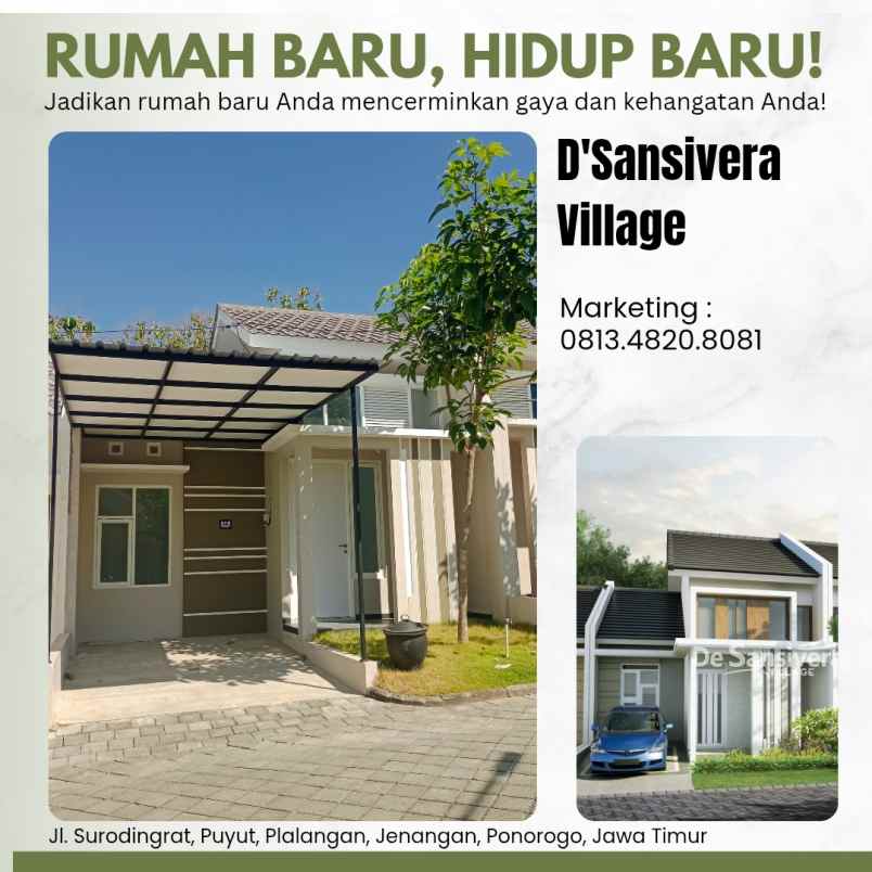rumah syariah nyaman dan asri di kota ponorogo