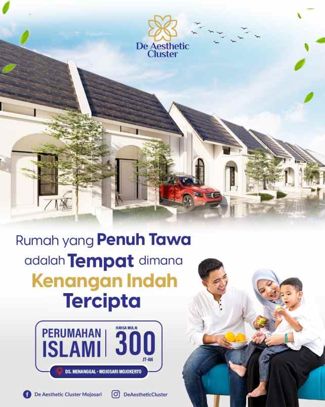rumah type 38 70 di kawasan kota mojosari