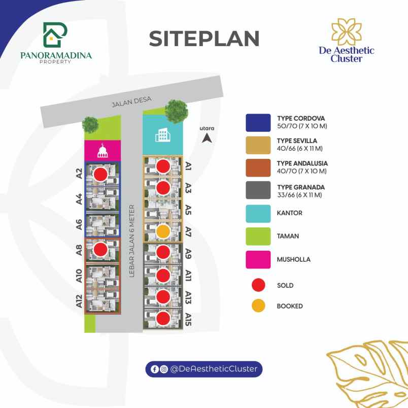 rumah type 38 70 di kawasan kota mojosari