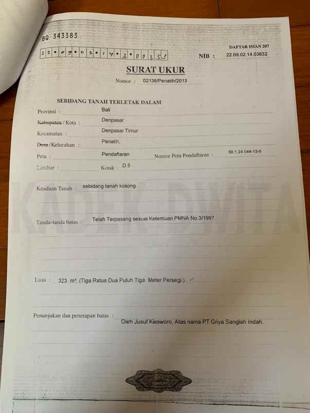 tanah jalan gatot subroto timur