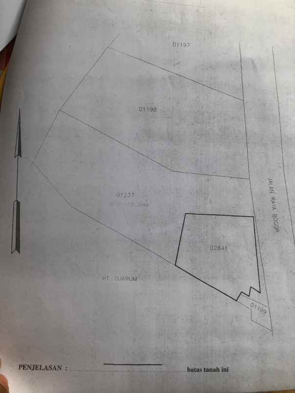 tanah jalan raya bogor