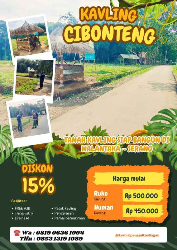 tanah kavling murah kota serang