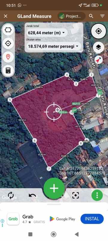 tanah pinggir jalan raya kalijati cocok untik gudang