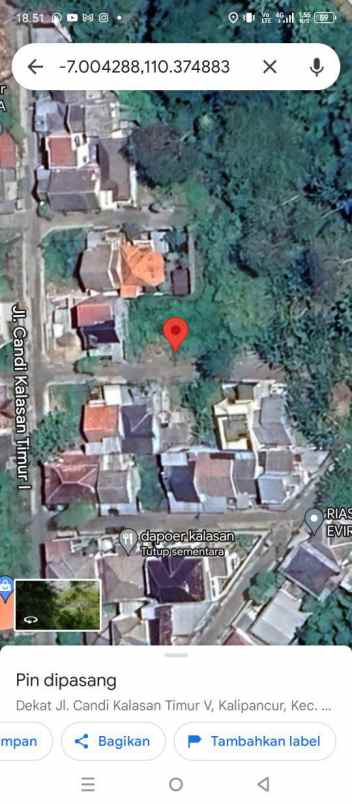 tanah siap bangun di candi kalasan manyaran semarang