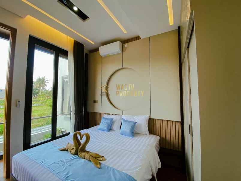 villa fully furnish di jakal utara view sawah