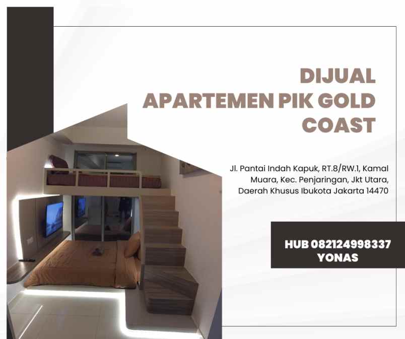 dijual apartemen pik gold coast