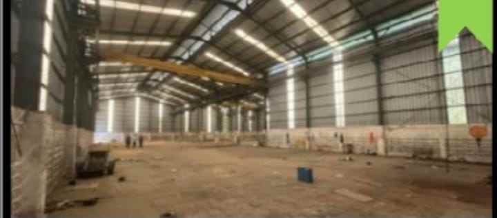 dijual gudang siap pakai di daerah jalan raya setu