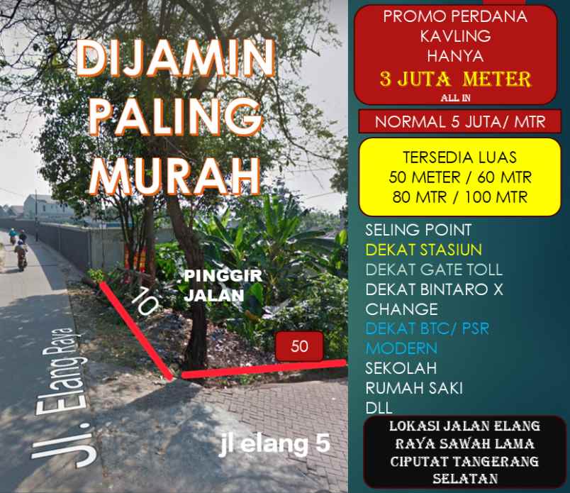 dijual kavling rumah ruko
