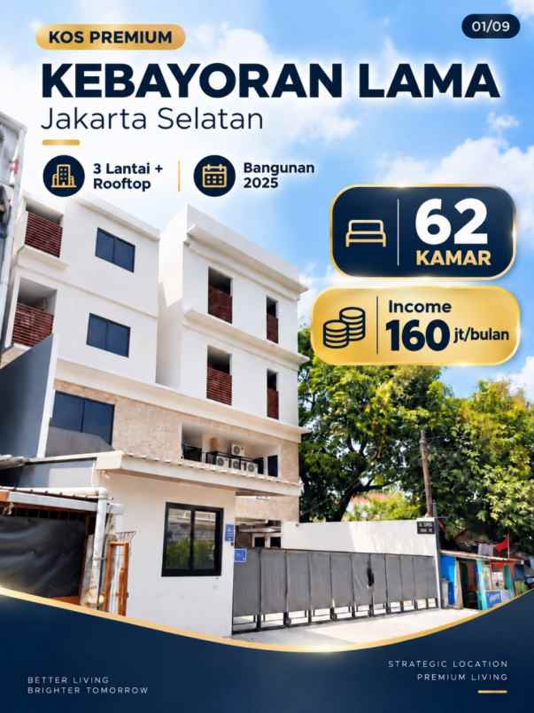dijual kost grogol kebayoran lama