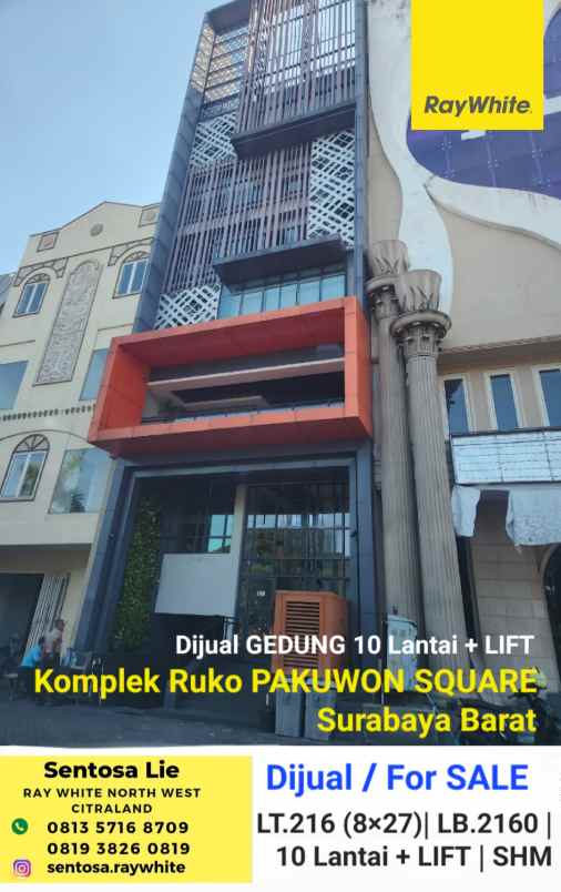 dijual ruko gudang kantor jalan mayjend yono soewoyo