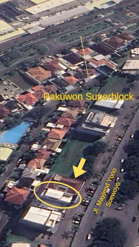 dijual ruko gudang kantor jalan mayjend yono soewoyo