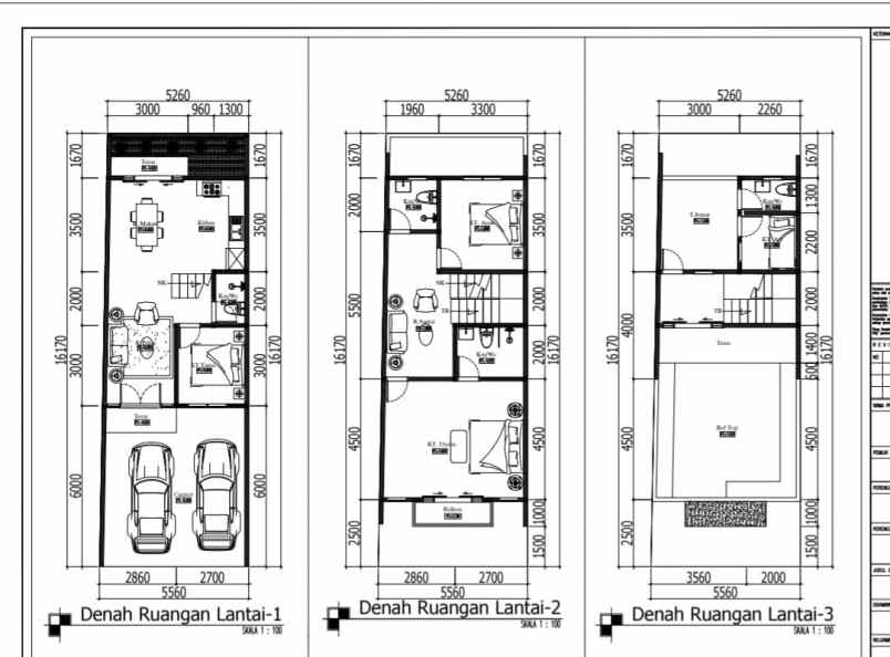 dijual rumah 2 lantai rooftop di jagakarsa