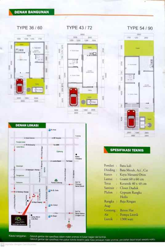 dijual rumah cimanggis bojonggede