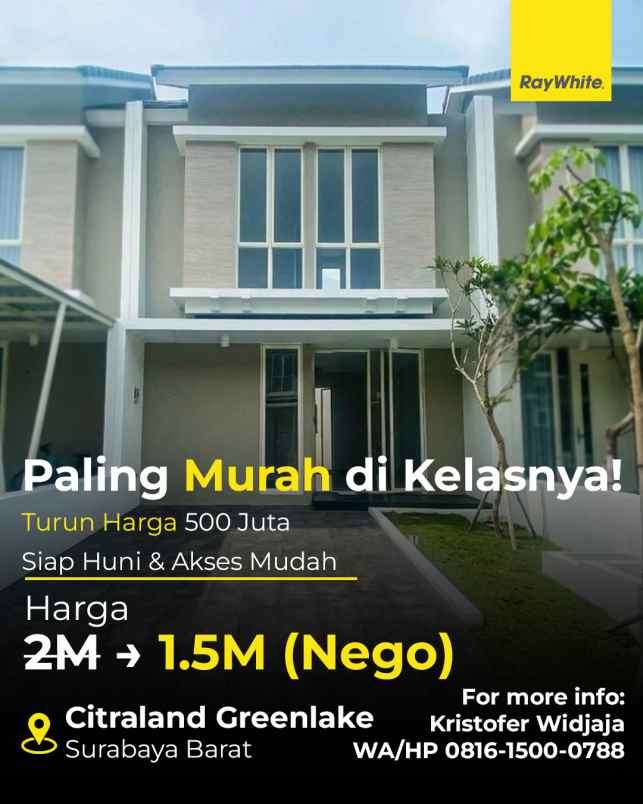 dijual rumah citraland greenlake