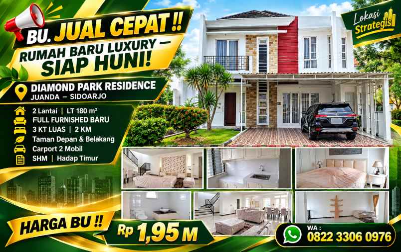 dijual rumah diamond park residence