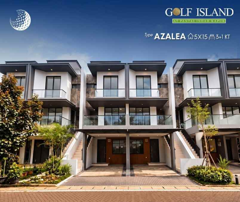 dijual rumah golf island pik pantai maju