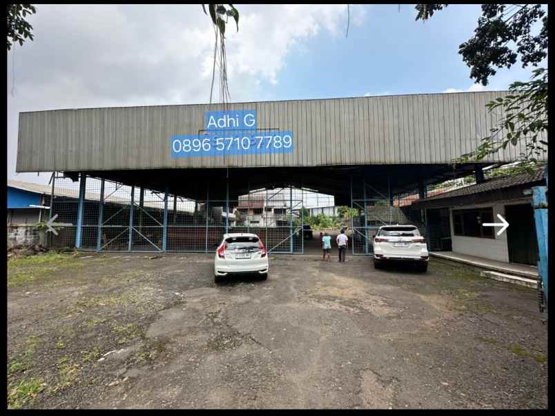 dijual rumah gudang mainroad cimahi