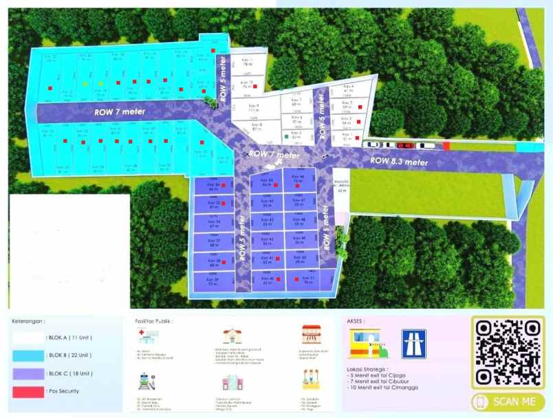 dijual rumah jalan gas alam