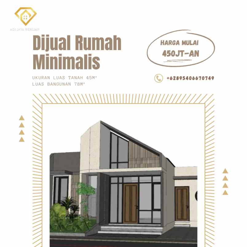 dijual rumah jalan karangjati pesona