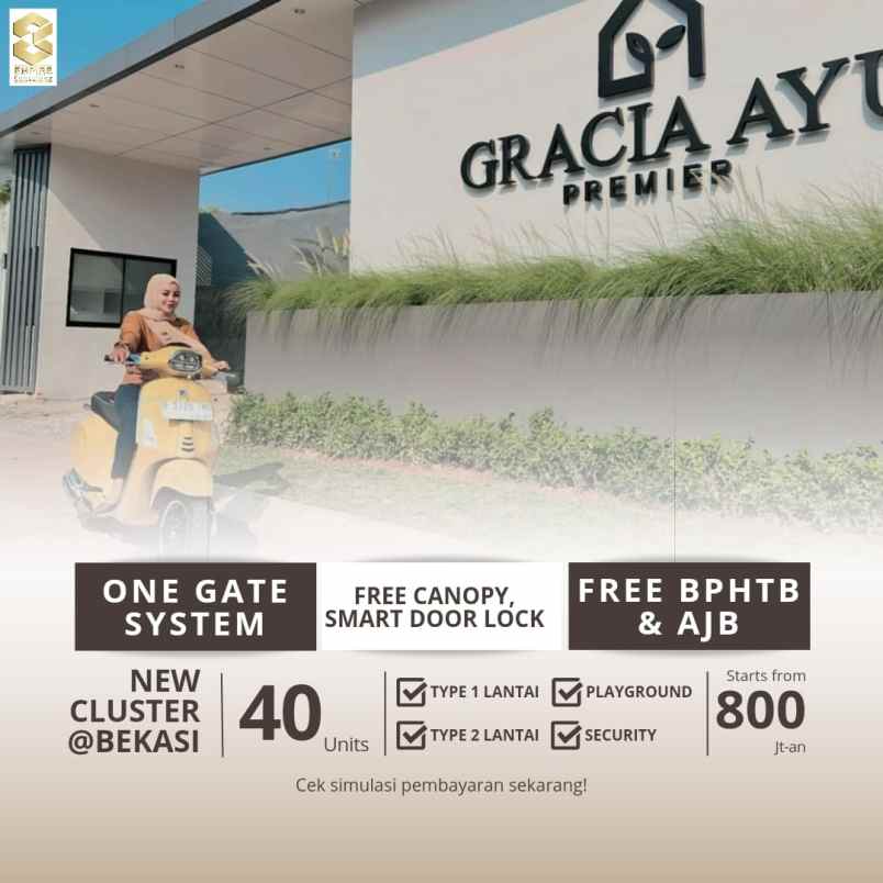 dijual rumah jalan raya mustika sari