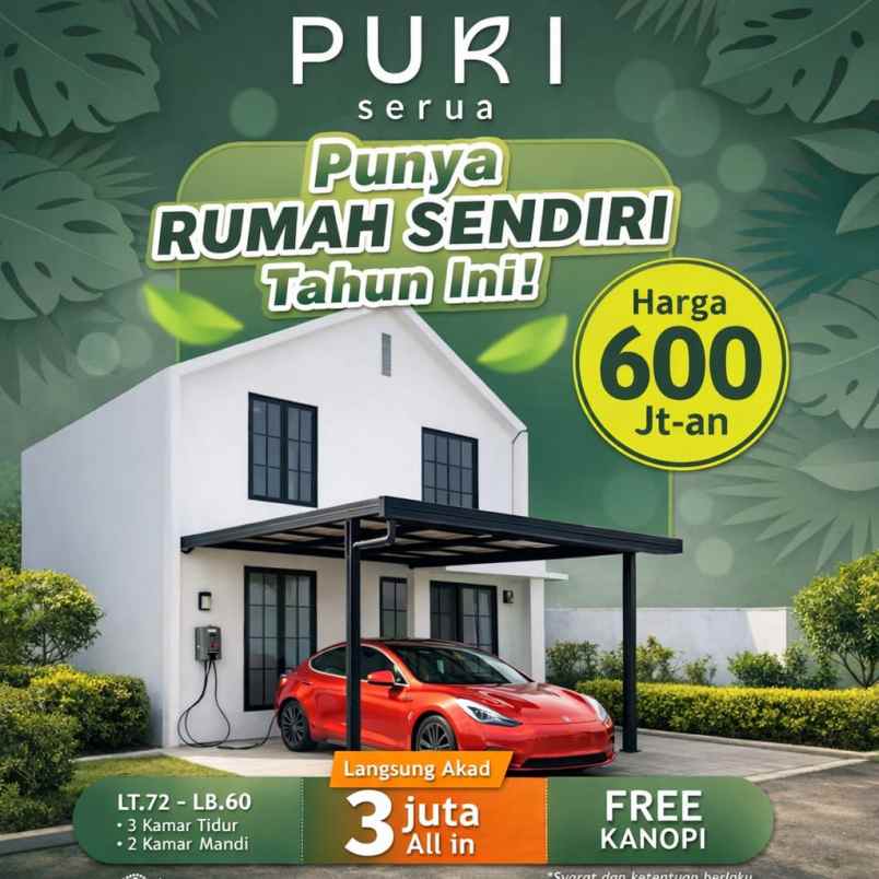 dijual rumah jpfj g5j jl serua bulak
