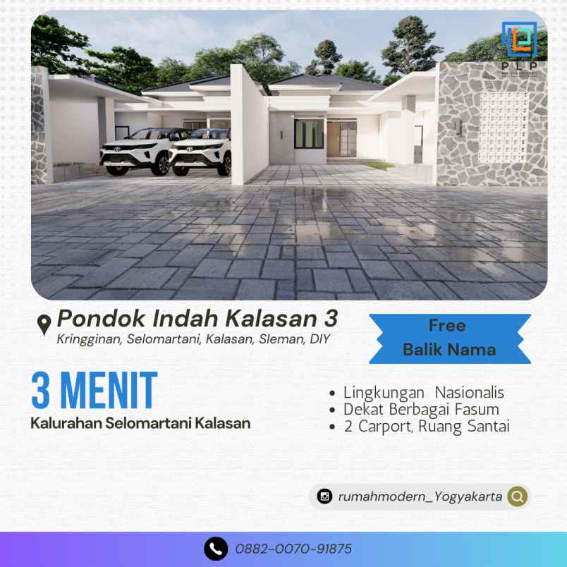 dijual rumah kringinan selomartani