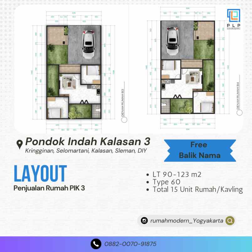 dijual rumah kringinan selomartani