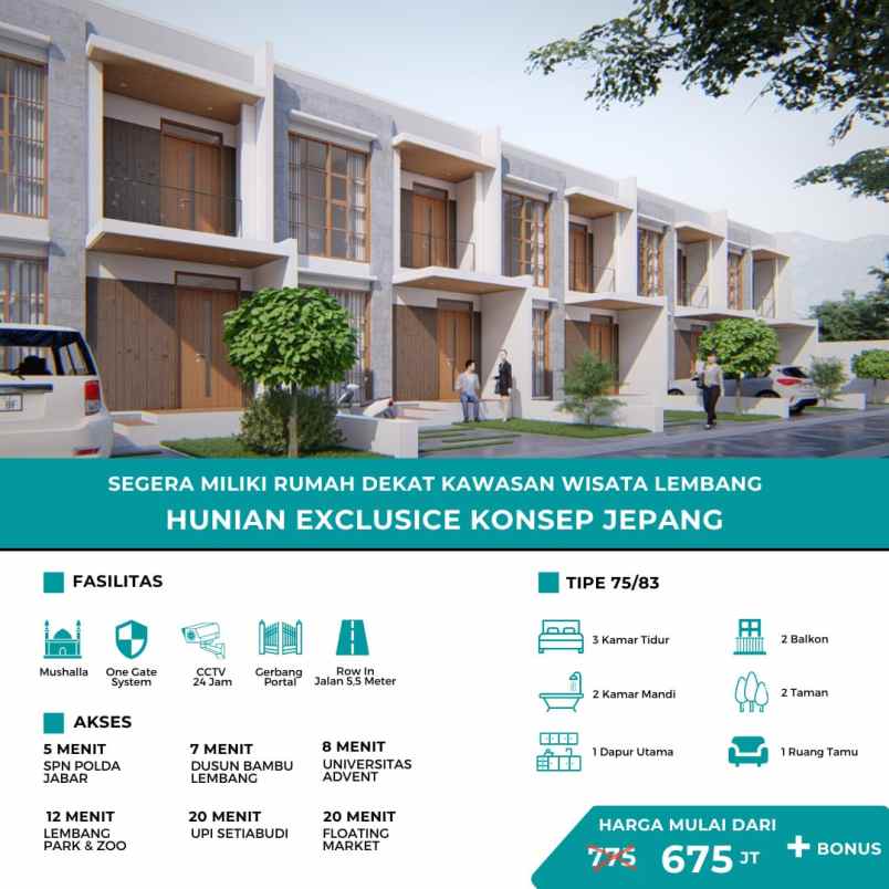 dijual rumah lembang bandung barat