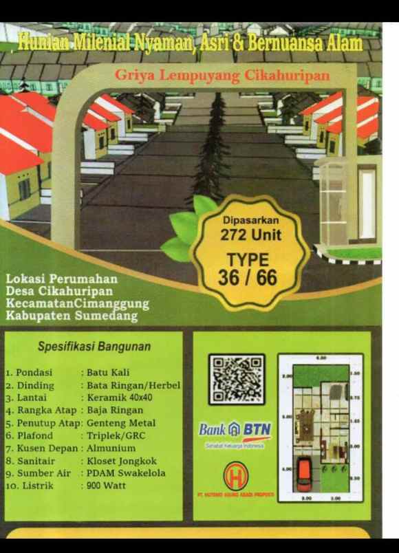 dijual rumah lempuyang cikahuripan