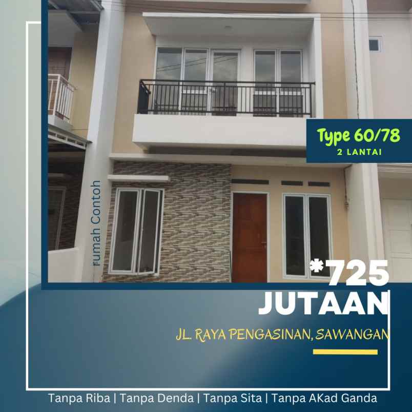 dijual rumah pengasinan sawangan depok