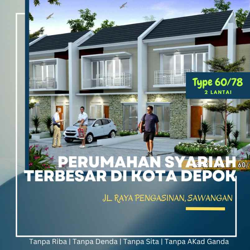 dijual rumah pengasinan sawangan depok