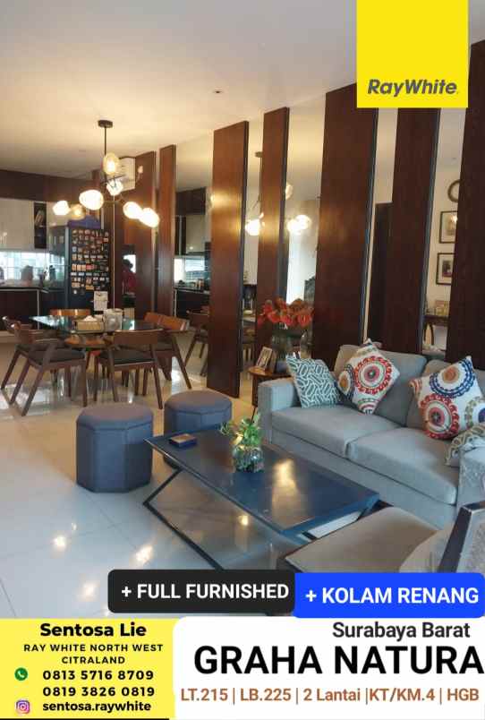 dijual rumah perumahan graha natura jl