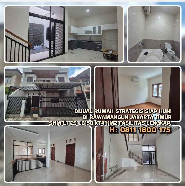 dijual rumah rawamangun jakarta timur