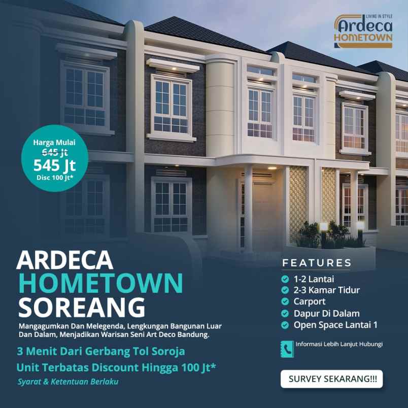 dijual rumah soreang bandung