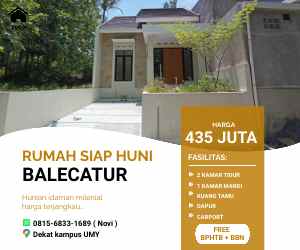 dijual rumah temuwuh lor balecatur kec
